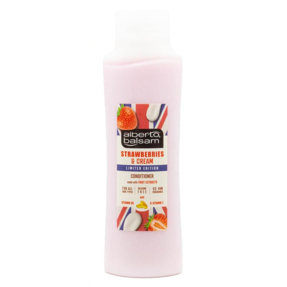 12PK Alberto Balsam Hair Conditioner 350ml Strawberry & Cream Moisturising