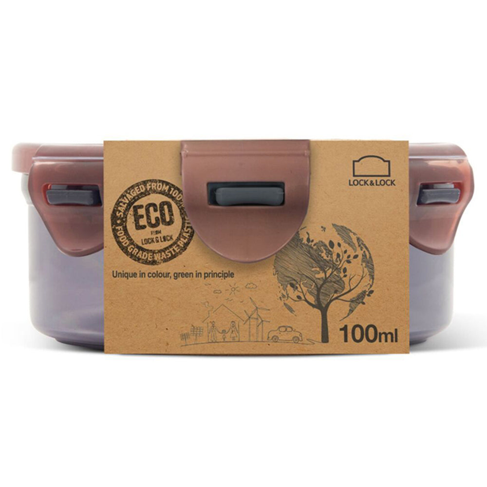 4PK LocknLock 100ml Eco Round Airtight Food Container Set - Short