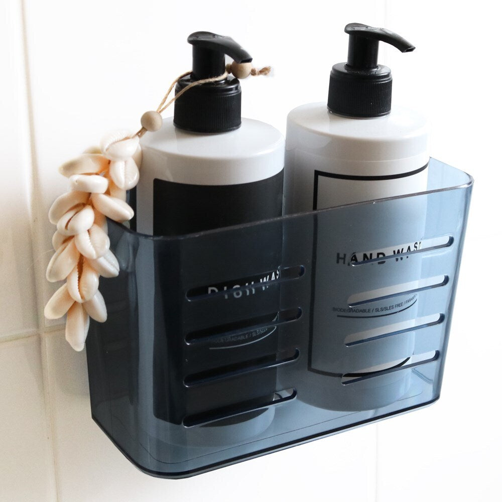 3PK Boxsweden Suction Bathroom Basket 18.5X9X12cm Assorted