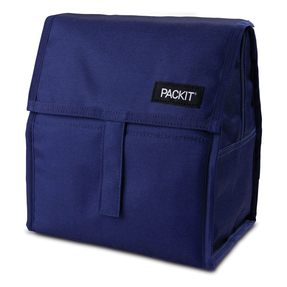 PackIt Freezable Polycanvas Lunch Bag Storage 29.5cm - True Blue