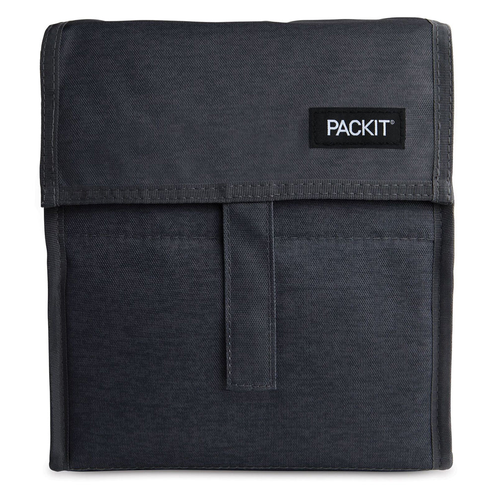 PackIt Freezable Polycanvas Lunch Bag Storage 29.5cm - Charcoal Grey