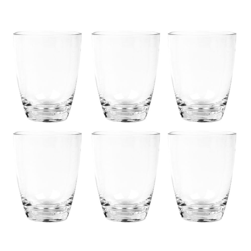 6PK Impact 450ml Old Fashion Drink Cup Polycarbonate - Clear