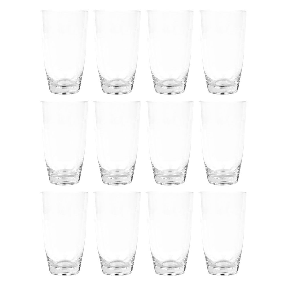 12PK Impact 500ml High Ball Drink Tumbler Cup Polycarbonate - Clear