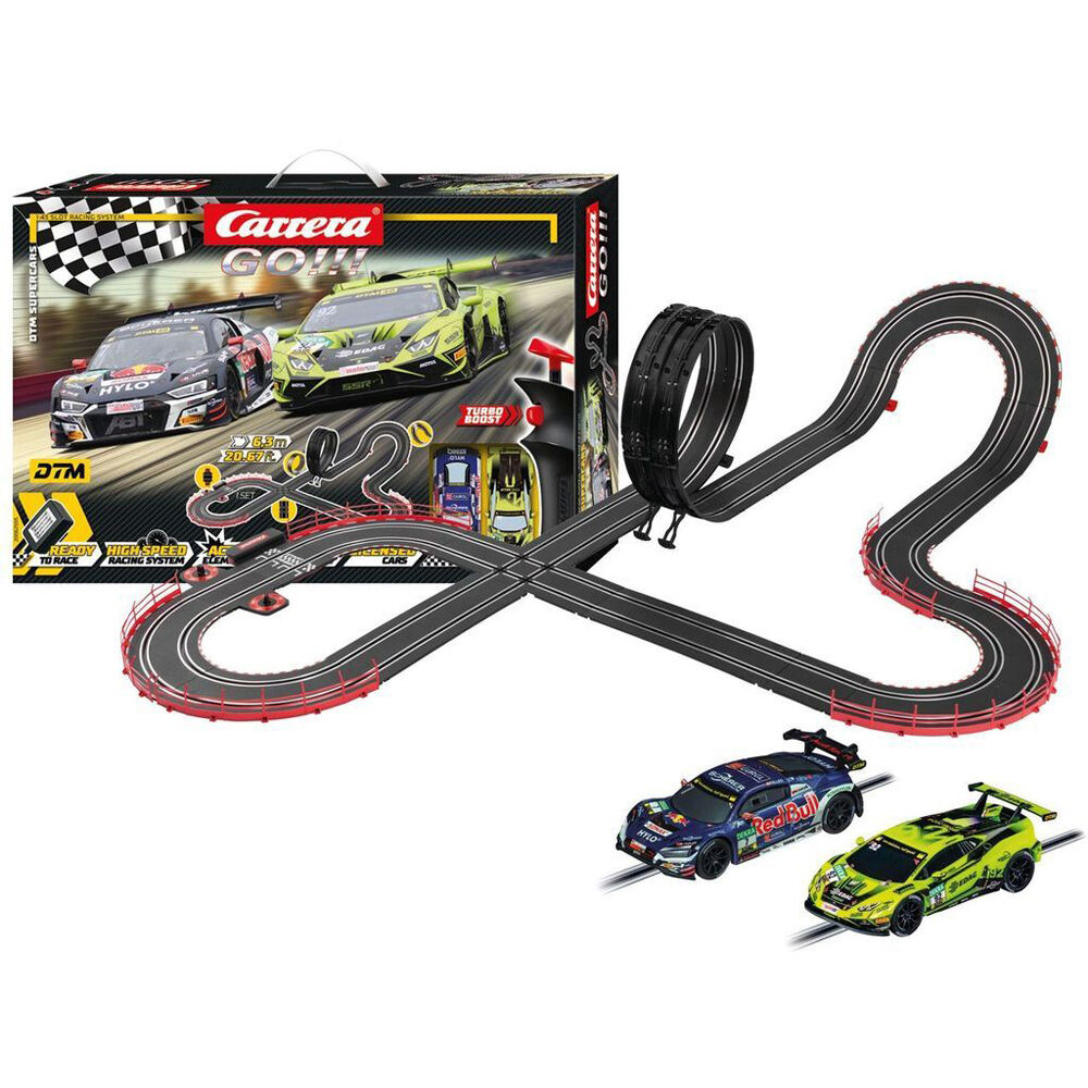 Carrera DTM Supercars Remote Control Slot Car Racing Track Set Kids Toy 6.3m