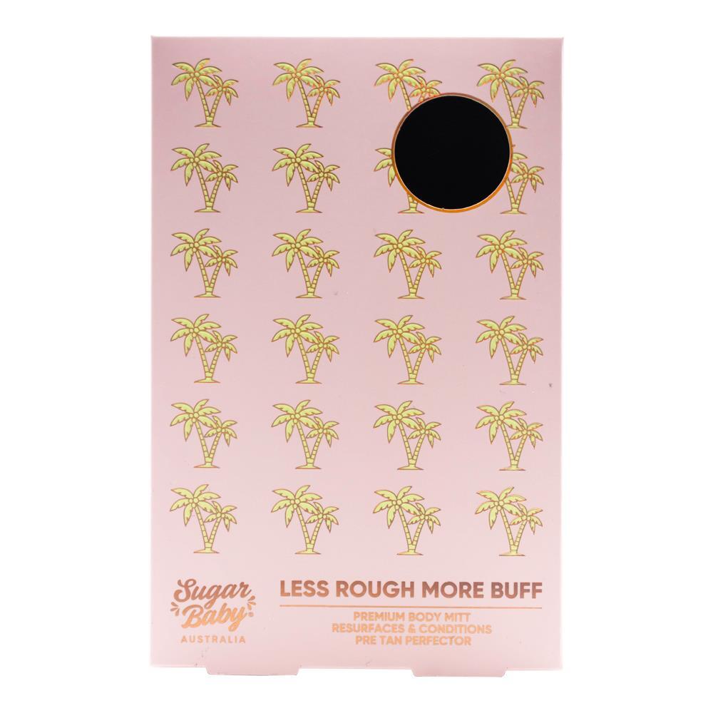 12PK Sugar Baby Less Rough More Buff Premium Body Mitt Pre Tan Perfector
