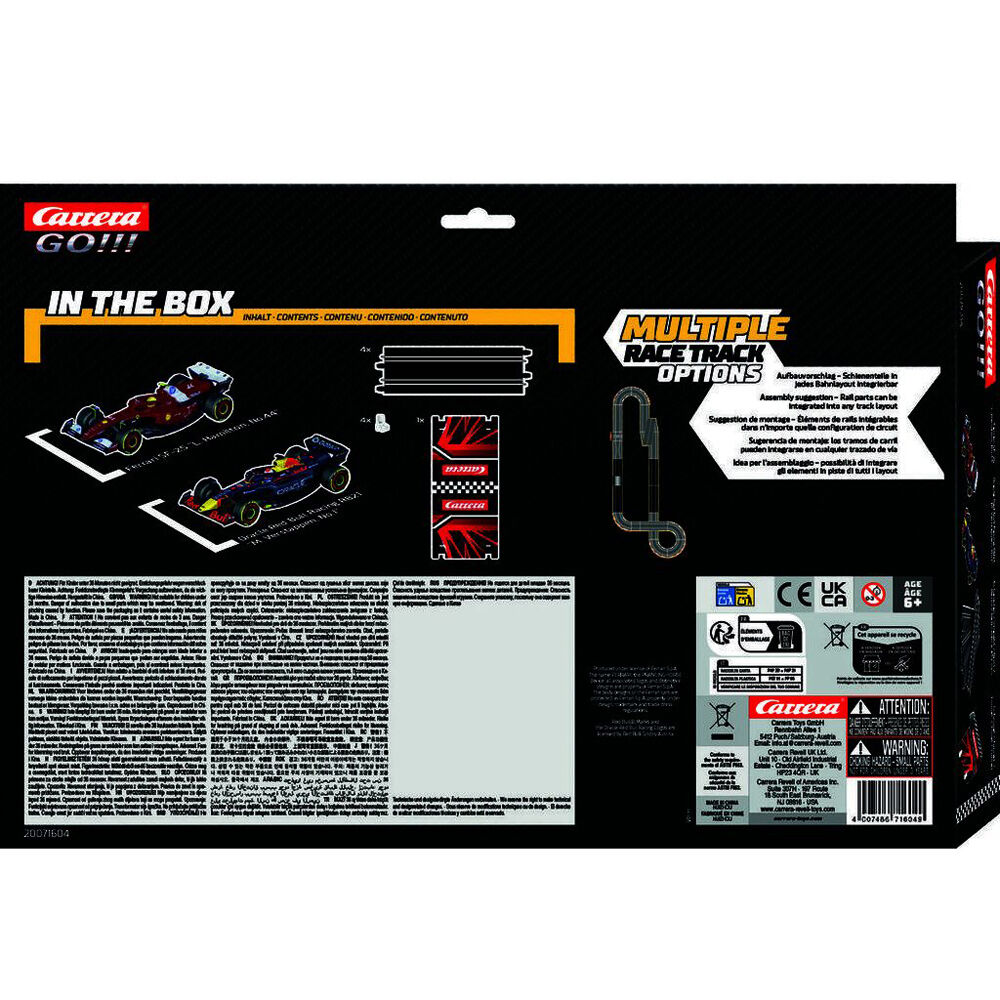 Carrera F1 Racer Extension Pack - with 2 Cars & 4 Straight Track 4.5x39x15.5cm