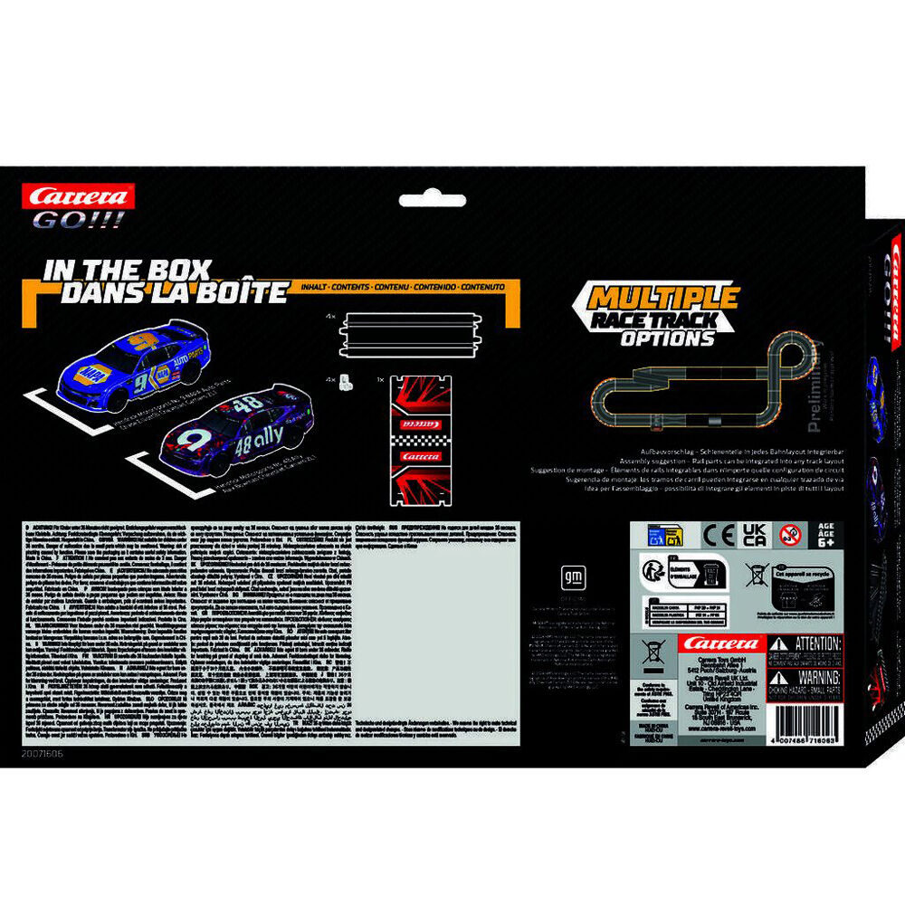 Carrera NASCAR Racer Extension Pack - w/ 2 Cars & 4 Straight Track 4.5x39x15.5cm