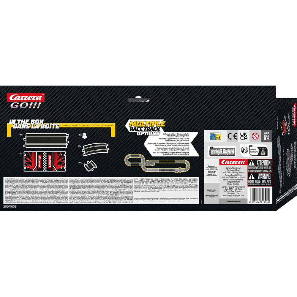 Carrera Super Hump Extension Pack - Set & 4 Straight Track 4.5x39x15.5cm