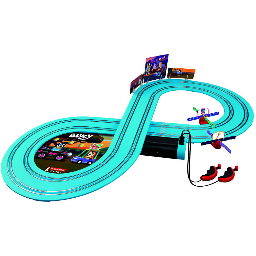 Carrera First Bluey - Bluey&Bingo Race Slot Car Racing Track Kids Toy 2.4m
