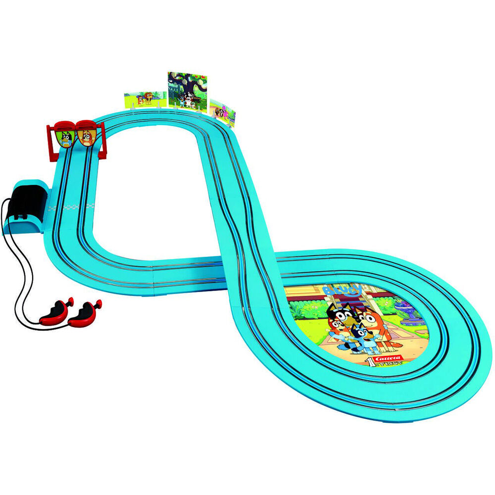 Carrera First Bluey - Lets Go! Slot Car Racing Track Childrens Toy 2.9m