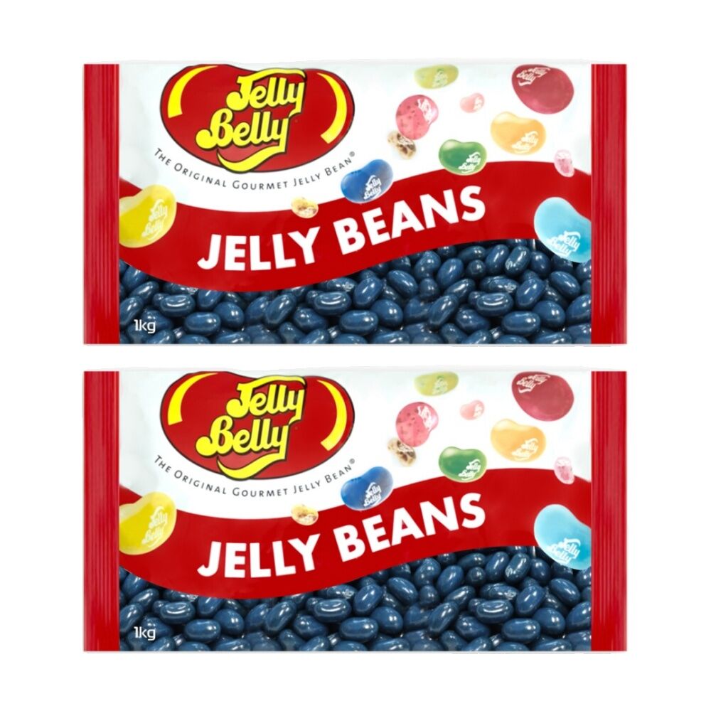 2PK Jelly Belly 1KG Bag Blueberry Flavoured Confectionery Candy/Lollies