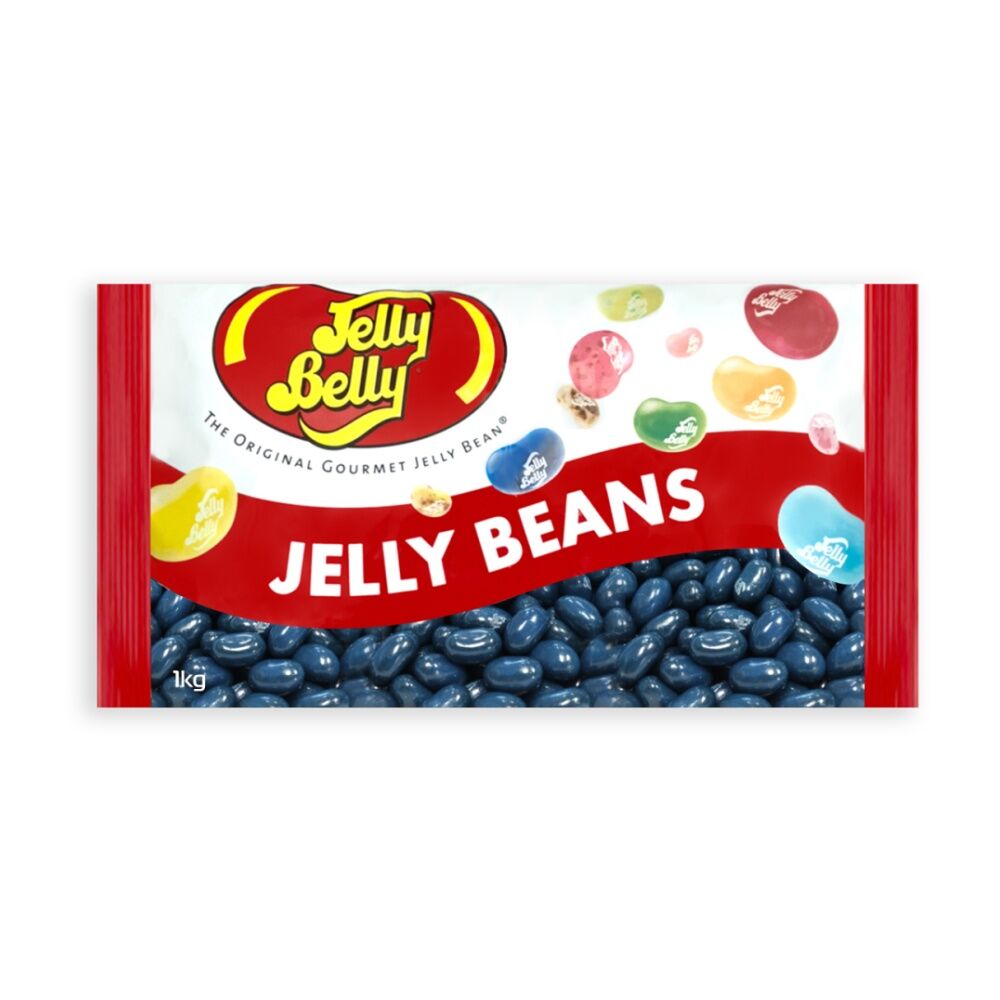 4PK Jelly Belly 1KG Bag Blueberry Flavoured Confectionery Candy/Lollies