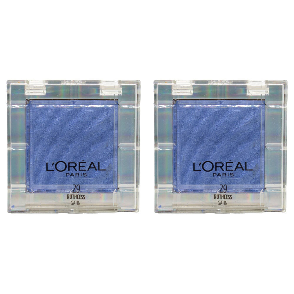 2PK Loreal Oil Eyeshadow Color Womens Makeup Queen Ruthless Satin #29