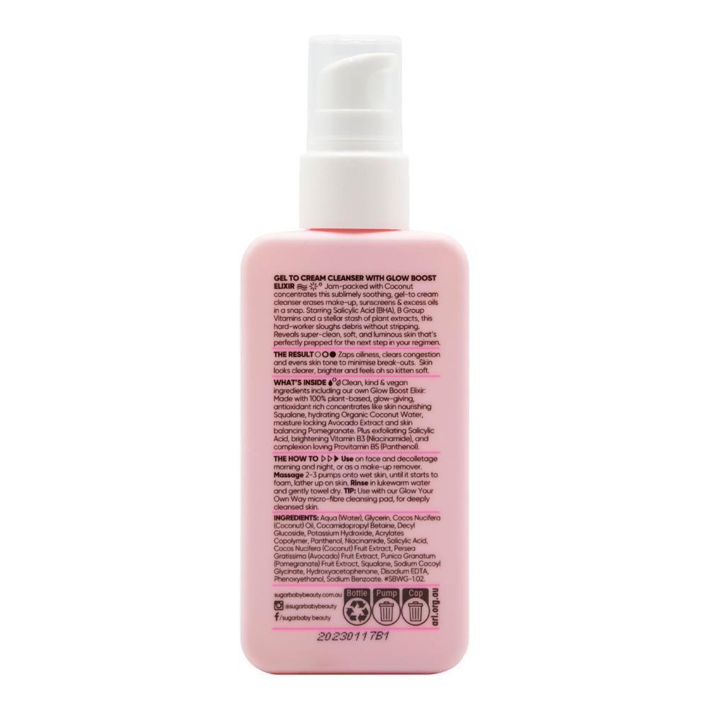 6PK Sugar Baby 100ml Wash & Glow Skin Replenishing Daily Facial Cleanser