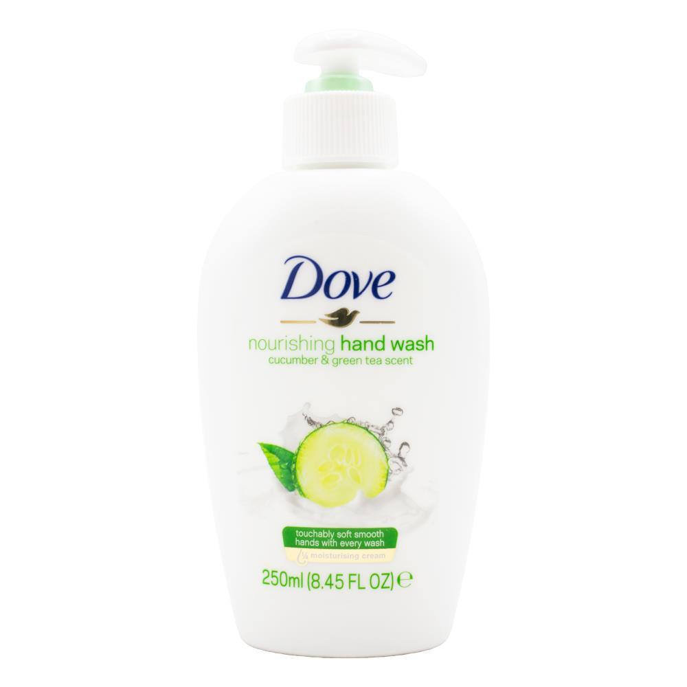 12PK Dove 250ml Nourishing Hand Wash Cucumber & Green Tea Scent