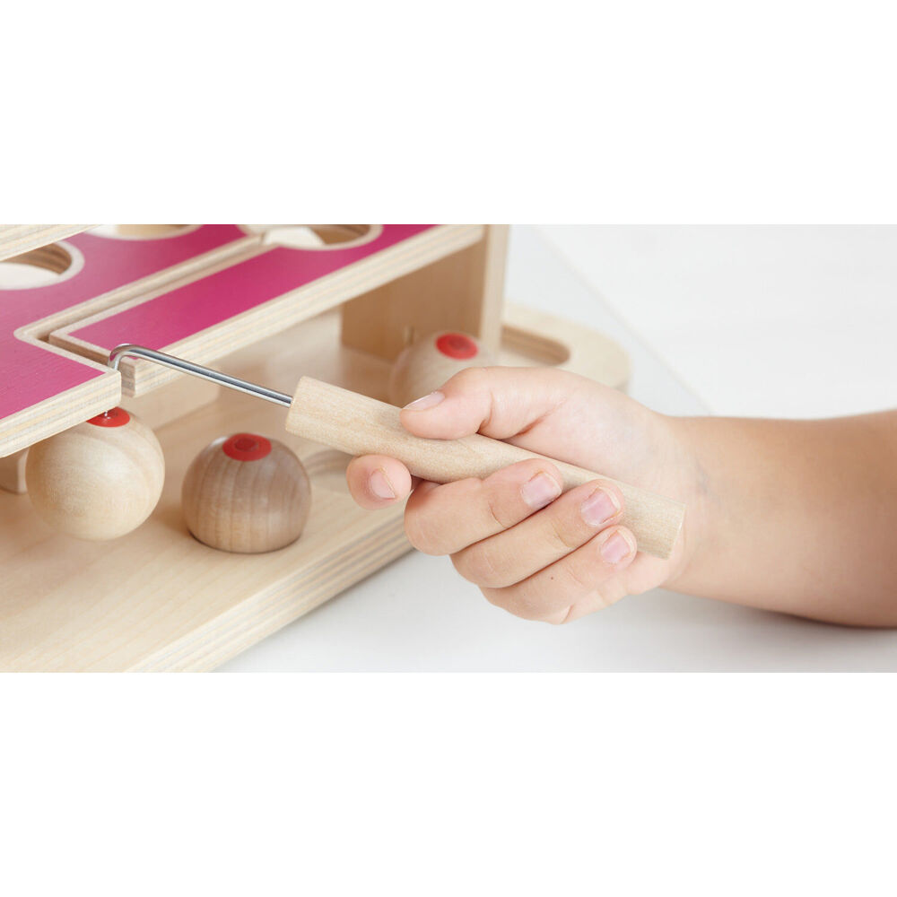 Spielwelle Ninjo Spiral Tower Magnetic Ball Race Board Game Kids/Children - 3y+