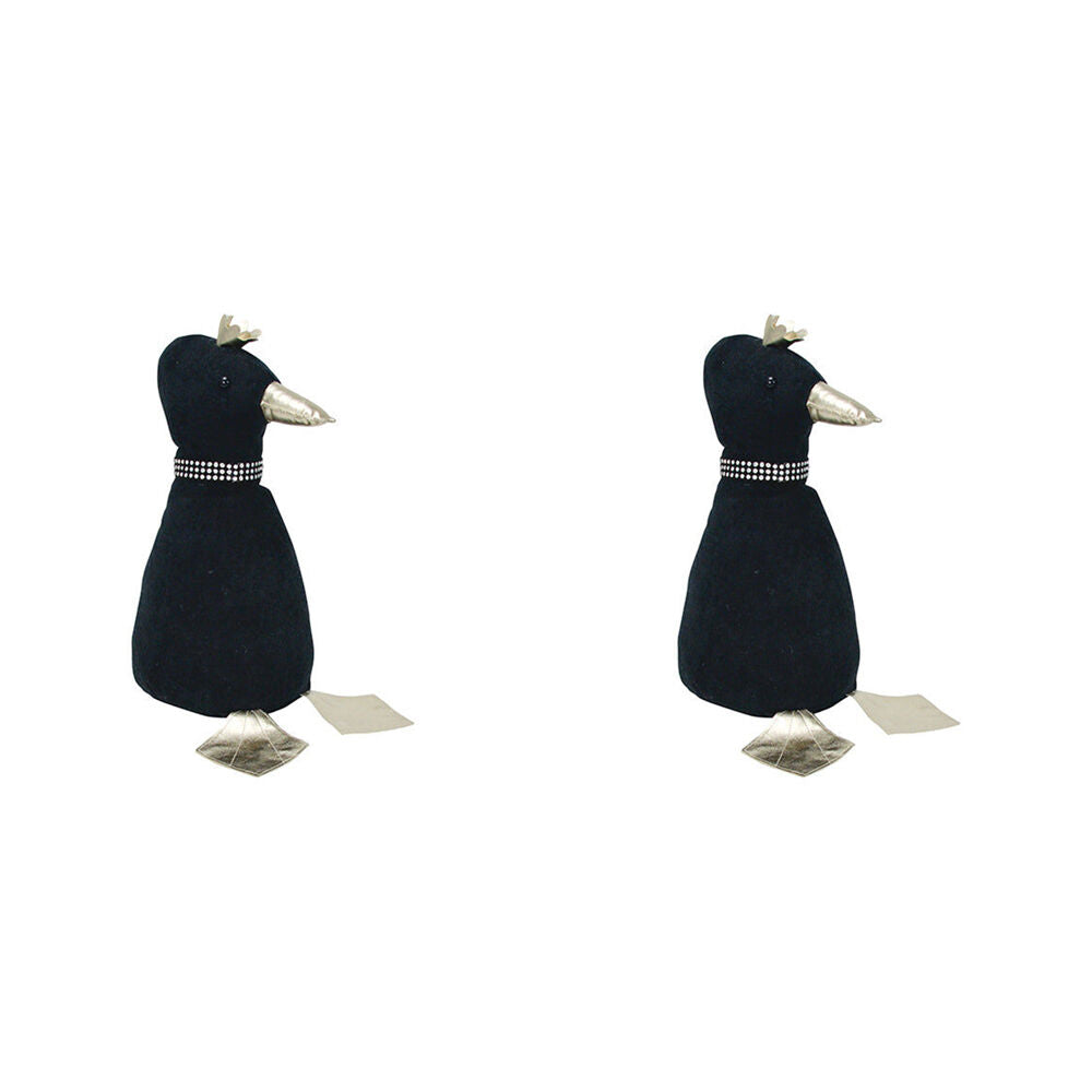 2PK Annabel Trends Animal Doorstop 24x34cm Home Decor - Duck Black