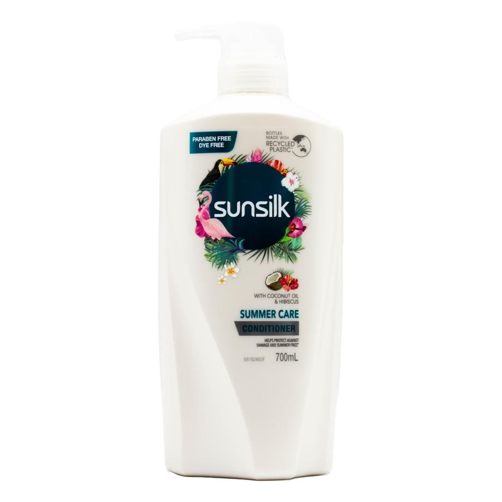 6PK Sunsilk 700ml Conditioner Summer Care w/ Coconut Oil & Hibiscus