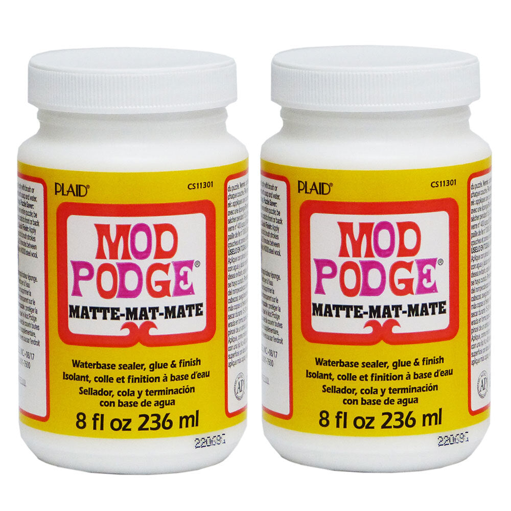2x Mod Podge All-In-One 236ml Matte Glue/Sealer/Finish