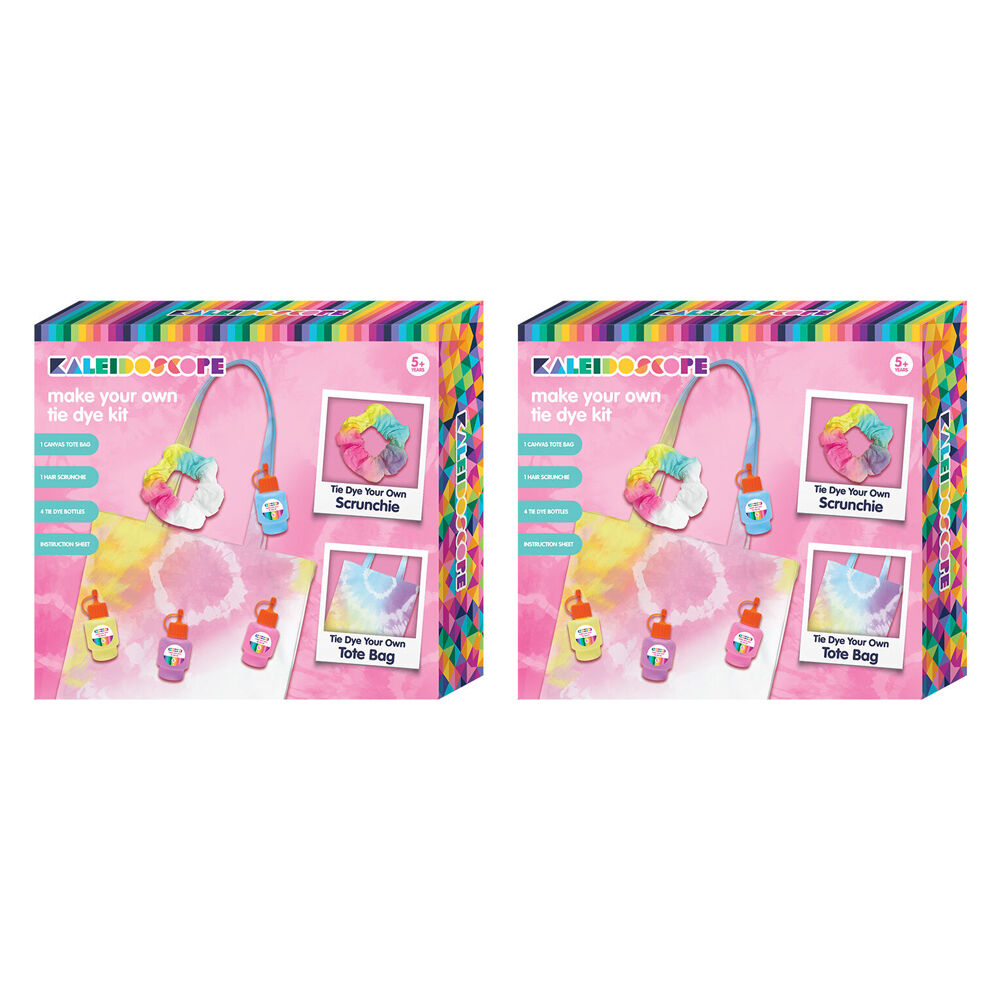 2PK Kaleidoscope Make Your Own Tie Dye Kit Kids/Children Art Craft Toy 5y+