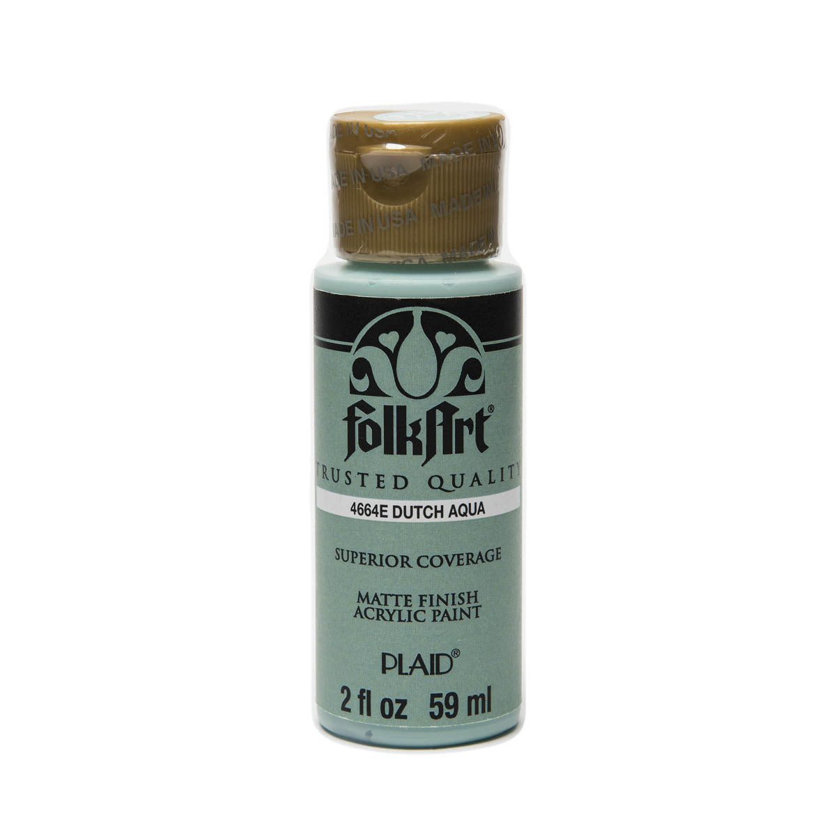 3PK Plaid FolkArt Premium 59ml Acrylic Paint Matt Finish - Dutch Aqua