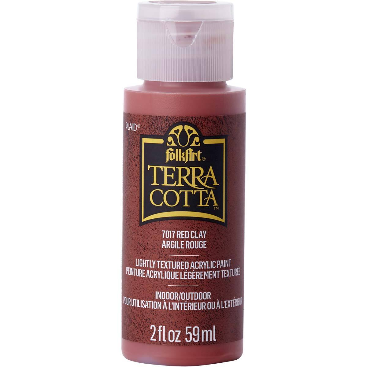 3PK Plaid FolkArt Terra Cotta 59ml Acrylic Paint - Red Clay