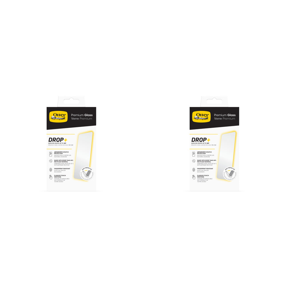 2PK OtterBox Premium Glass Eco Screen Protector For iPhone 16