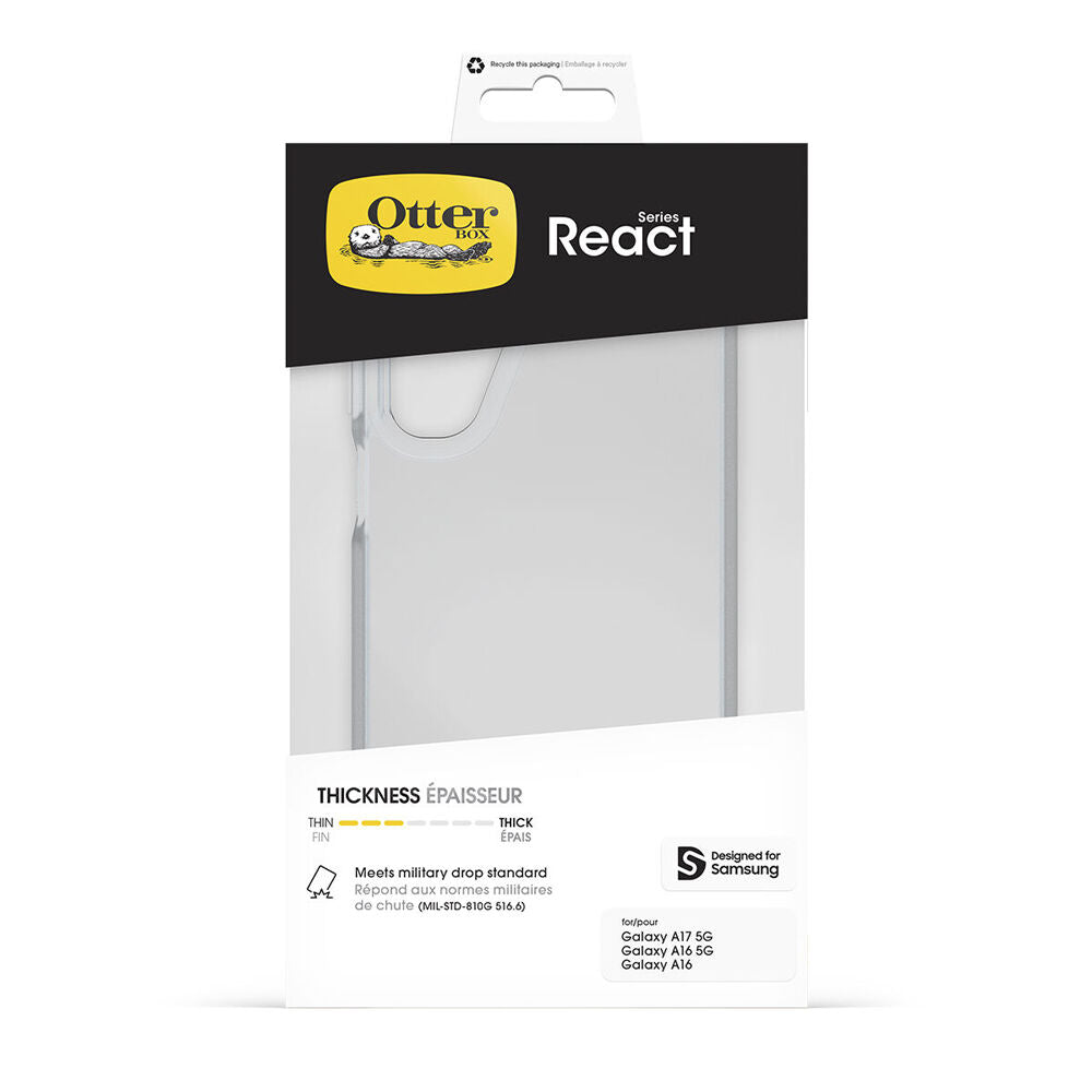 OtterBox React Phone Case for Samsung Galaxy A17 & A16 5G Clear