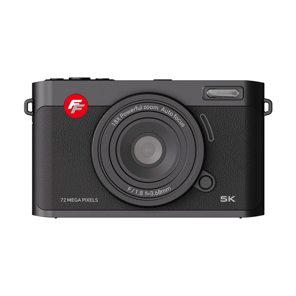 Firefly Pixus Deluxe Digital Compact Camera Portable Stylish - Black