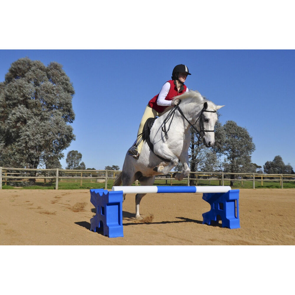 2pc AgBoss Equestrian Show Jumping Cavaletti Jump Blocks Versatile Blue