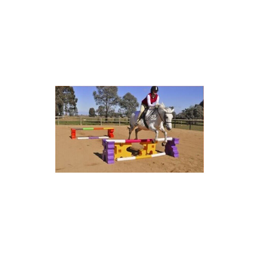 2pc AgBoss Equestrian Show Jumping Cavaletti Jump Blocks Versatile Orange