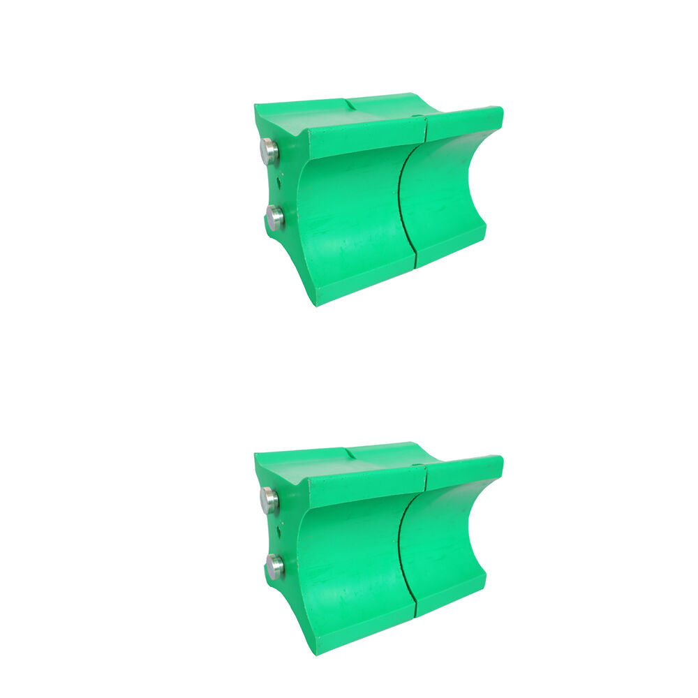 2x 2pc AgBoss Equestrian Show Jumping Keyhole Jump Cup Inserts Green
