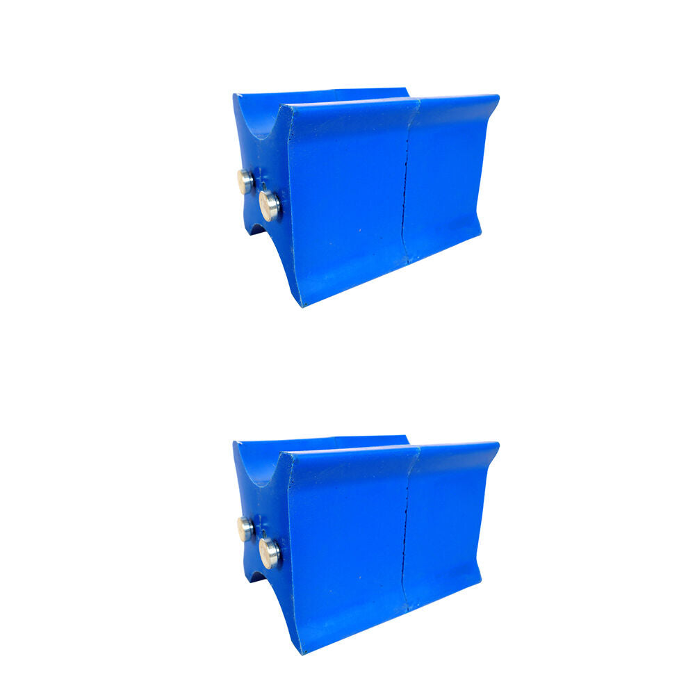2x 2pc AgBoss Equestrian Show Jumping Keyhole Jump Cup Inserts Blue