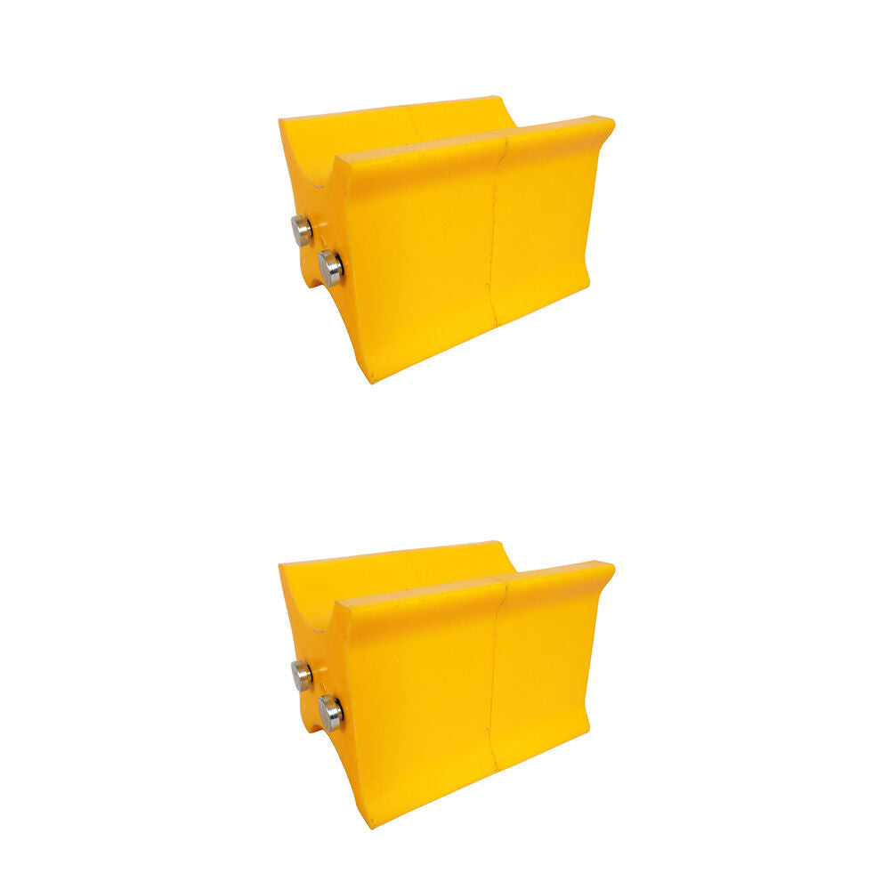 2x 2pc AgBoss Equestrian Show Jumping Keyhole Jump Cup Inserts Yellow