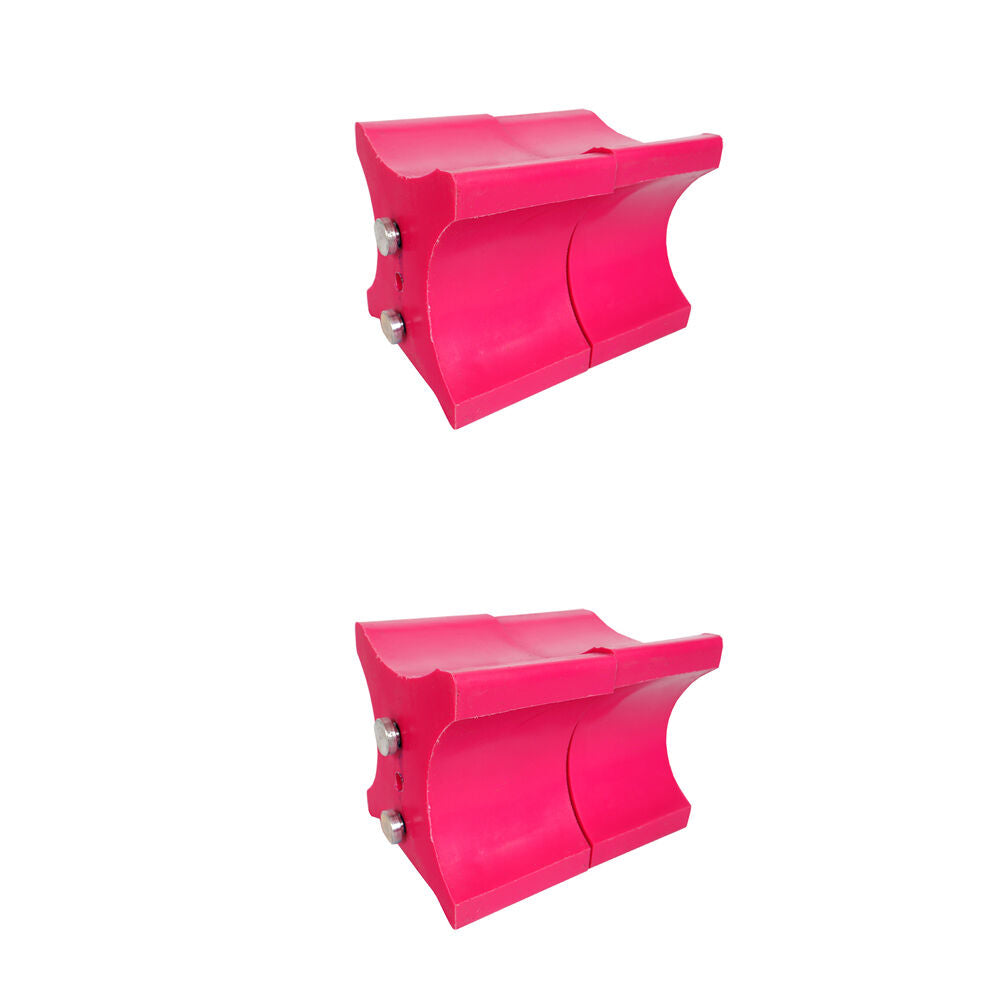 2x 2pc AgBoss Equestrian Show Jumping Keyhole Jump Cup Inserts Pink