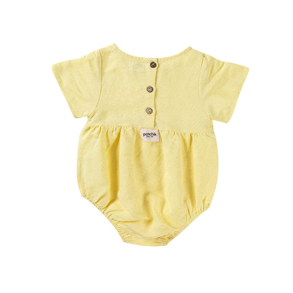 Ponchik Linen Romper Sunshine Size 6-12m