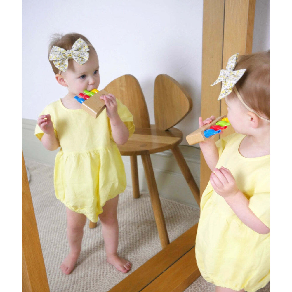 Ponchik Linen Romper Sunshine Size 6-12m