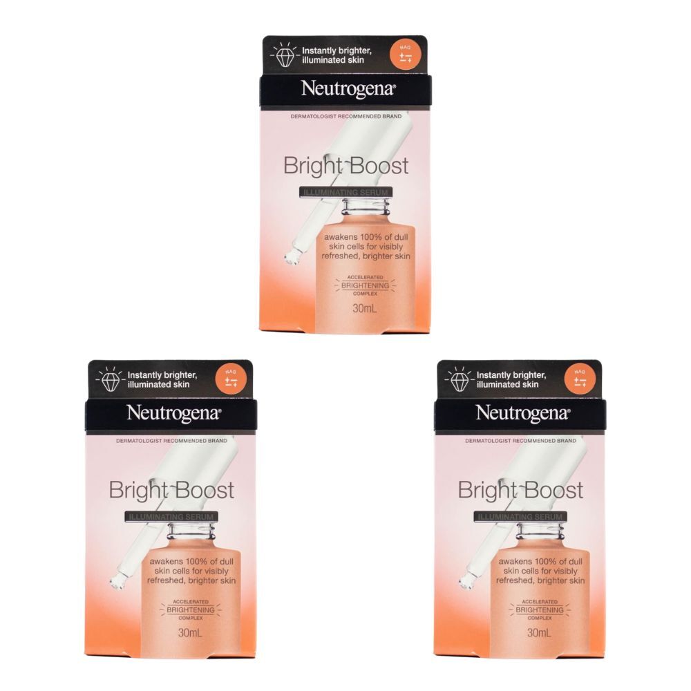 3x Neutrogena 30ml Illuminating Serum Bright Boost Skin Care