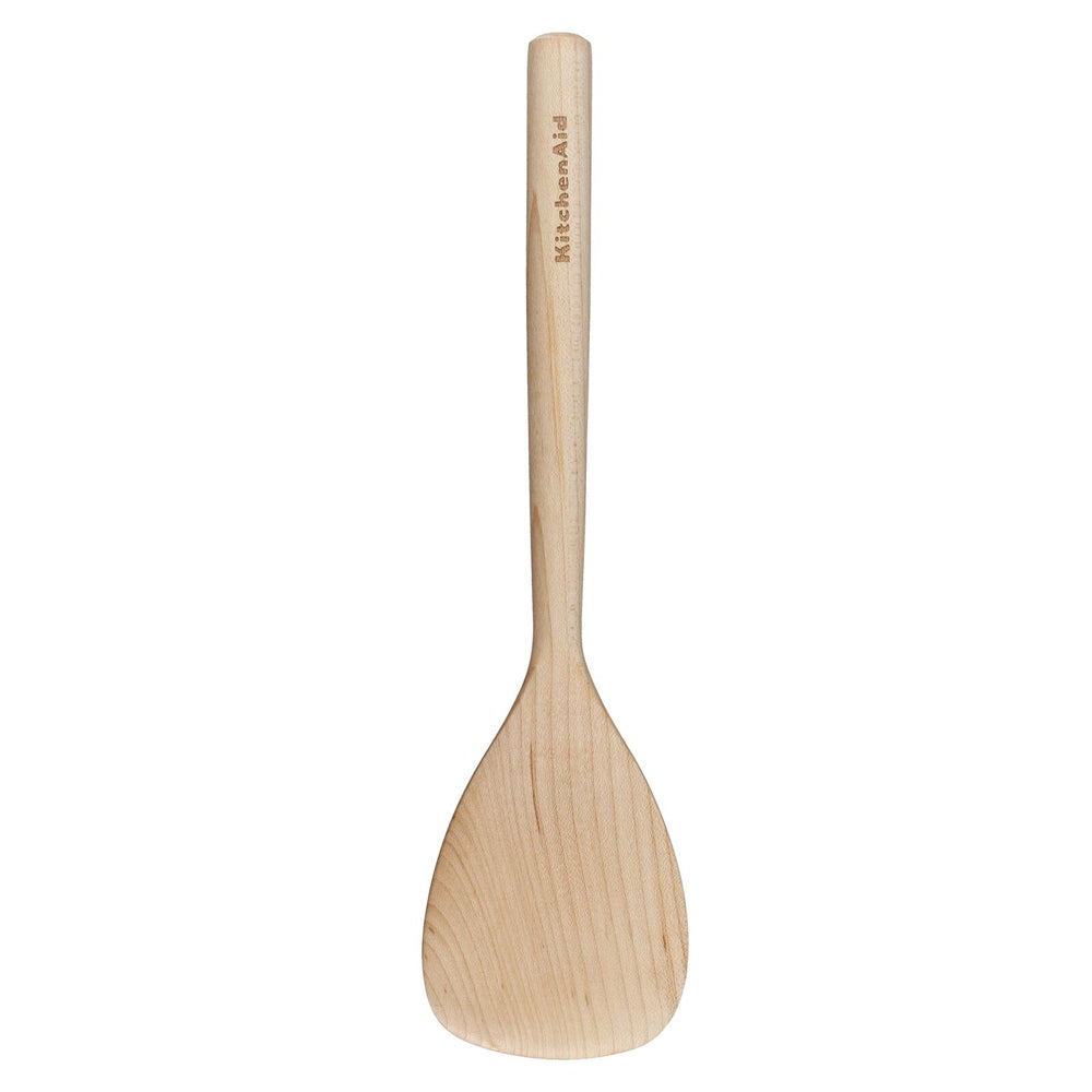 3PK KitchenAid Maple Short Paddle Turner 29cm - Light Wood