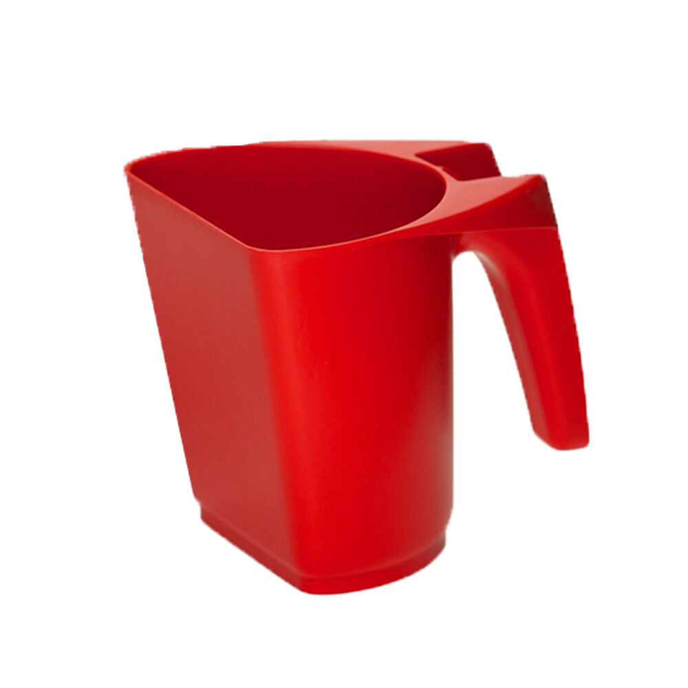4PK AgBoss Pet and Livestock Plastic Food Scoop FeedMaxx 0.5kg Red