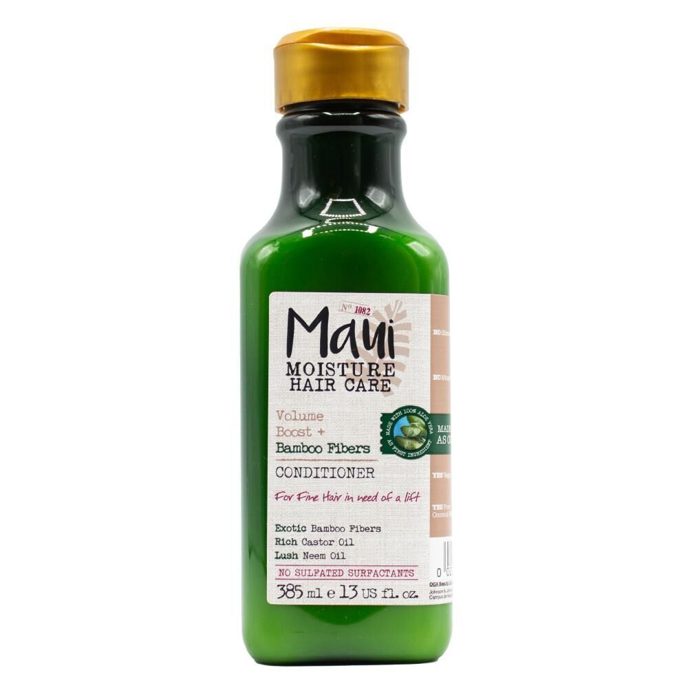 8PK Maui Moisture 385ml Conditioner Bamboo Fibers Volume & Boost For Fine Hair