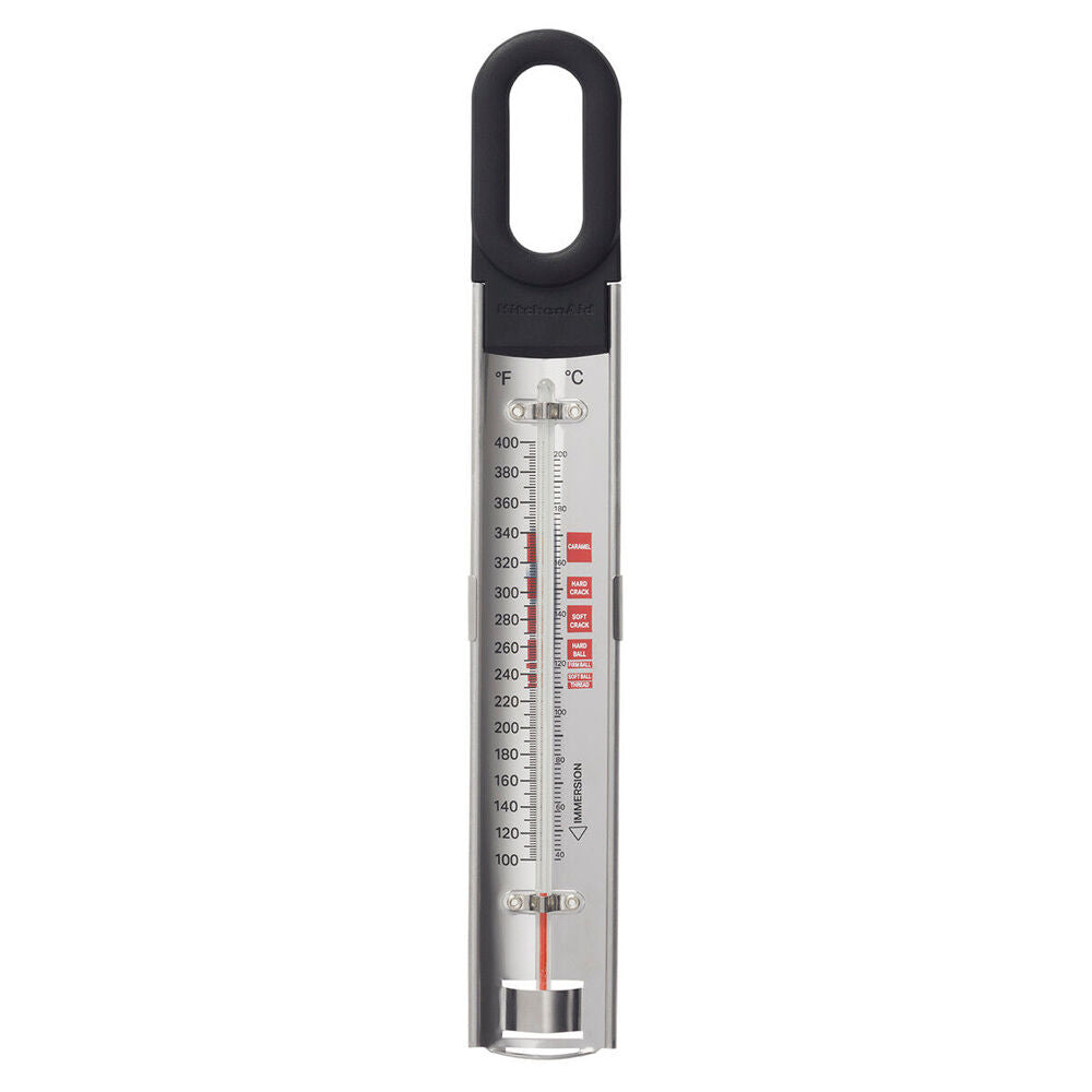 2PK KitchenAid Caddy Paddle Cooking Thermometer Stainless Steel 31cm Silver/BLK