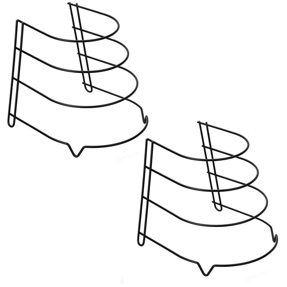 2PK Boxsweden Wire Frypan Organiser 4 Tier Assorted