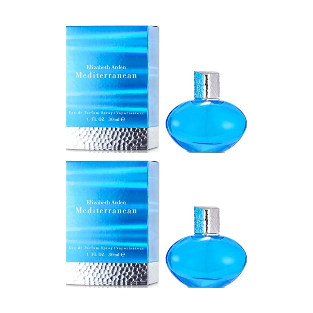 2PK Elizabeth Arden Mediterranean Women EDP Eau de Parfum Spray Bottle 30ml