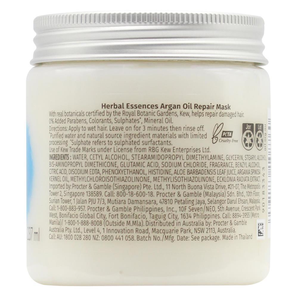 6PK Herbal Essences 237ml Argan Oil Repair Mask Hair Treatment