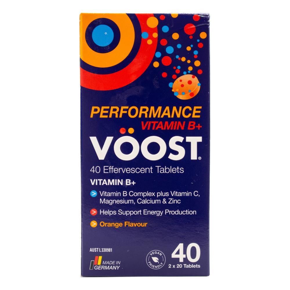 240pc Voost Performance Vitamin B Plus Effervescent Tablets Orange Flavour