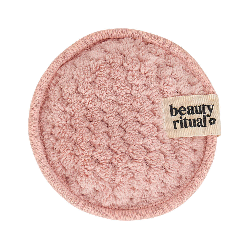 8pc Annabel Trends Beauty Ritual Luxury Waffle Cleanse Pads Dusty Pink