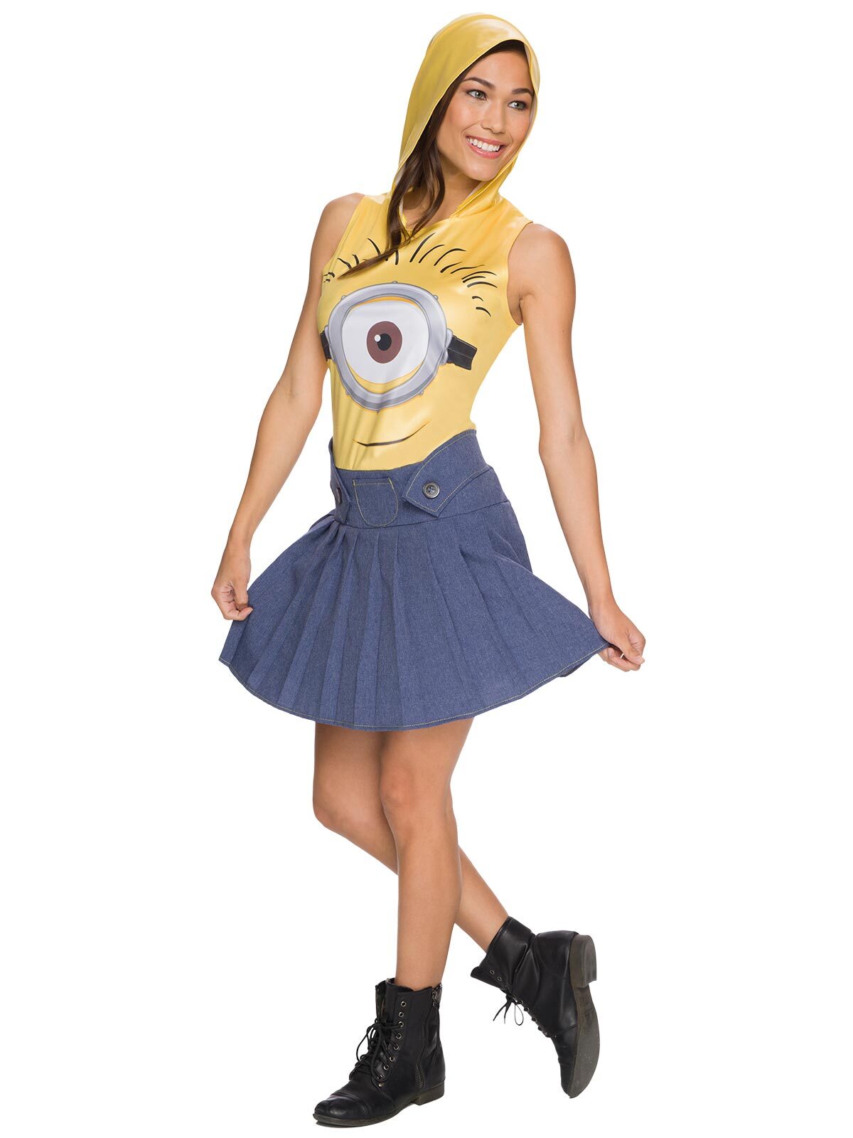 Despicable Me Minion Face Dress Adult Womens Dress Up Costume - Size M