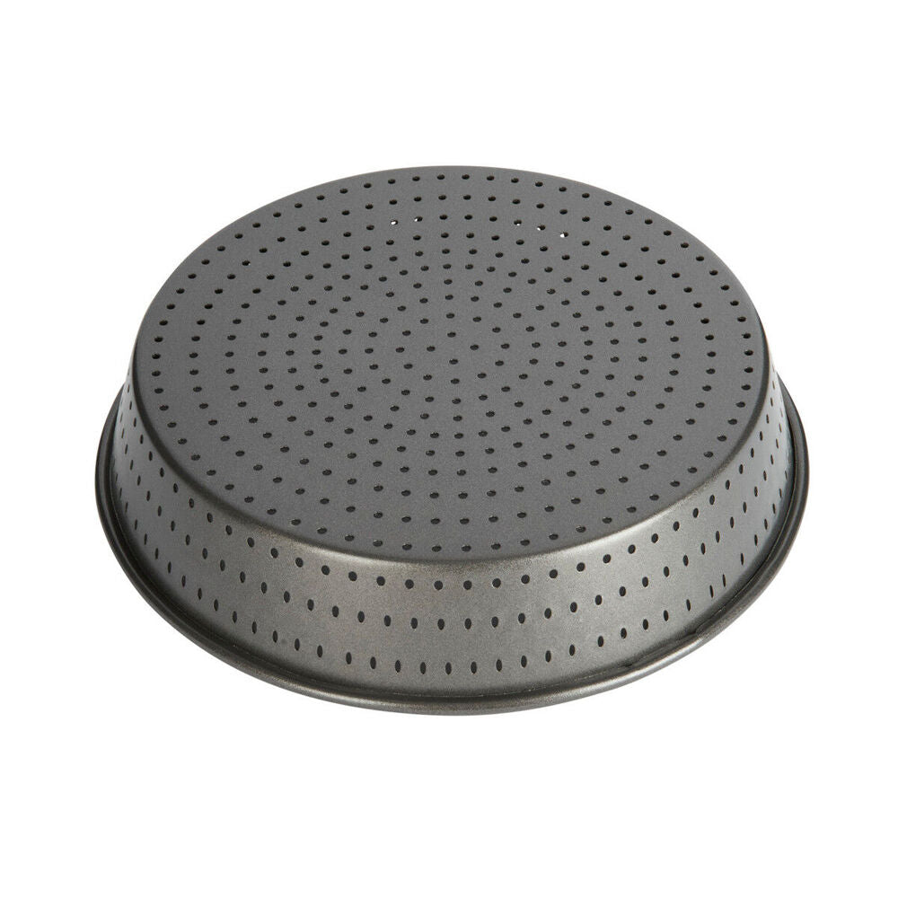 2x Mastercraft Crusty Bake 24cm Non-Stick Deep Pie Tart Tin - Black