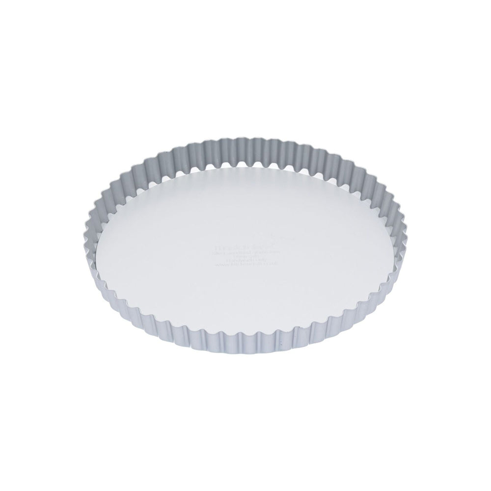 2x Mastercraft 23cm Anodised Round Flan/Quiche/Tart Tin - Silver